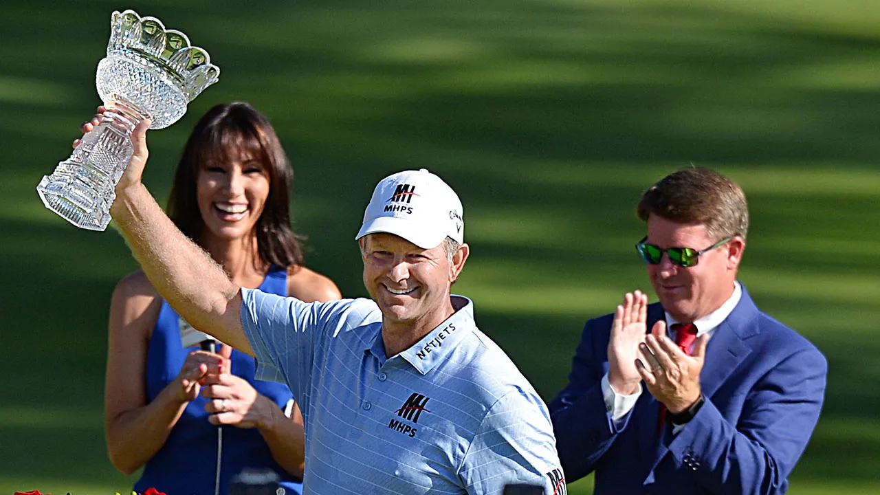 Golf PGA Goosen celebrates win